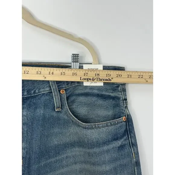 NEW J.Crew Jeans Women 34 Blue Medium Wash Boyfriend Slouchy Distressed - Picture 5 of 11